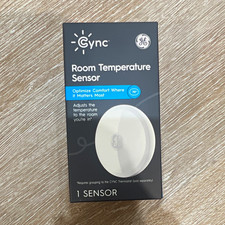 GE Cync Room Temperature Sensor White CWLTSBLNWN1-1 for Cync Smart Thermostat