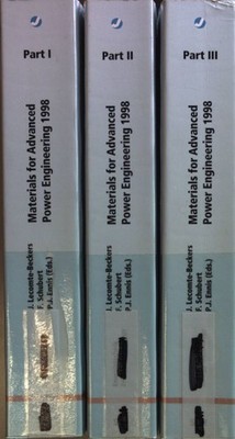 Materials for Advanced Power Engineering 1998: Proceedings (3 parts cpl./ 3 Teil
