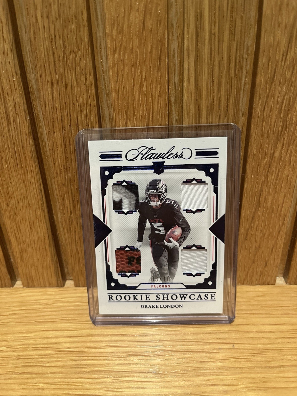 2022 panini flawless - rookie showcase drake london #rs-dl /10 sapphire