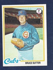RAZOR  SHARP 1978 TOPPS BASEBALL #325 BRUCE SUTTER HOF  .99 SHIP Y486