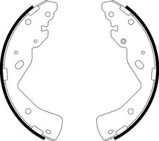 HELLA BREMSBACKEN SATZ HINTERACHSE passend für FORD RANGER FORD USA RANGER |