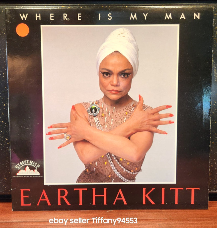 Eartha Kitt Where is My Man AUTOGRAPHED 12" Single 1983 FIRST PRESSING