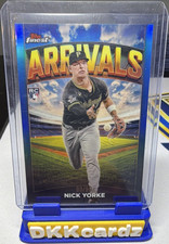 Topps Finest Arrivals Nick Yorke Pirates Blue Refractor #A-21 RC /99 2025