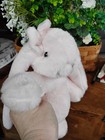 Precious Soft Bukowski Bunny Rabbit Plush Pale Pink Blush Bow 11” Adorable Nice — photo 4