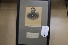 Framed image and signature of Ulysses S. Grant