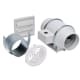Soler & Palau KIT-TD100 4'' Exhaust Fan Vent Kit  PVC  Single Vent