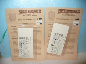 2xFOOTHILL MODEL WORKS HOn3 'D&RGW Refrigerator Car Decal Sets (#324/328)-NIP!
