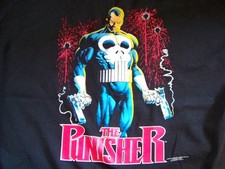 Vintage 1989 The Punisher Marvel Comics Double Stitch T Shirt Reissue