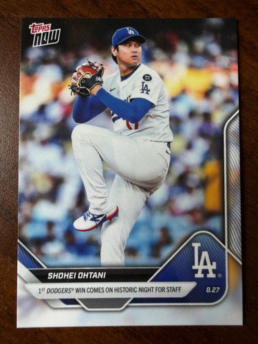 2025 Topps Now Shohei Ohtani 1st Dodgers Win Los Angeles Dodgers #621