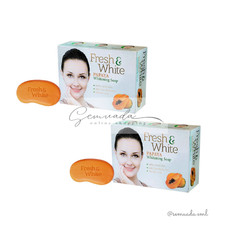 2 Units X Fresh White Papaya Whitening Soap EXP DATE: 05/2027