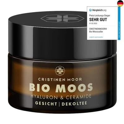 CRISTINENMOOR Moossalbe Gesicht Falten Testsieger, Zertifizierte Bio Anti Aging, Anti-Falten