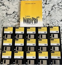 Vintage Windows 3.1 Lotus Word Pro 96, 15 Floppy Disk