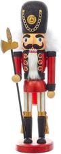 Kurt Adler HA0373 15" Hollywood Red  Black Soldier Nutcracker
