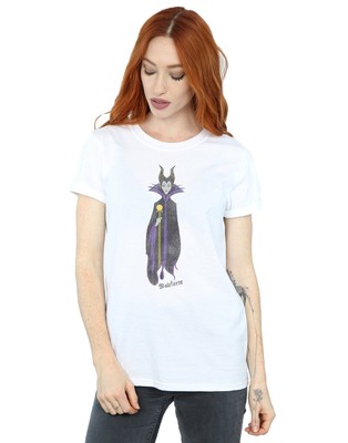 Disney Damen Sleeping Beauty Classic Maleficent Boyfriend Fit T-Shirt