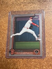 2025 Topps Chrome Baseball # 30 Tyler Fitzgerald 1