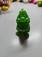 YOWIE Ditty Guardian Baby Animals Collection 2.25" Toy Green Sparkle Figure