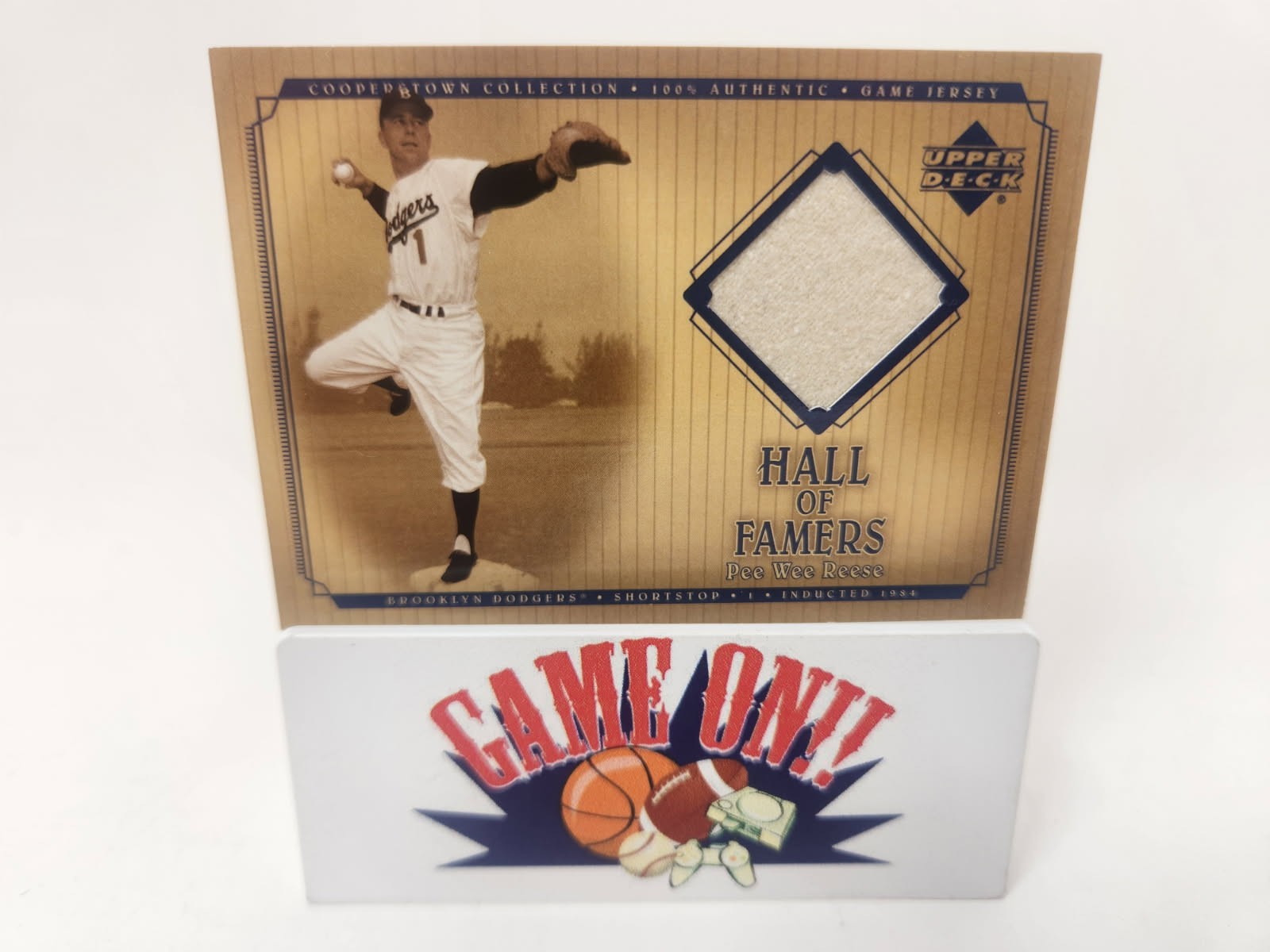 2001 Upper Deck Hall of Famers Game Jersey Pee Wee Reese #J-PW BUF