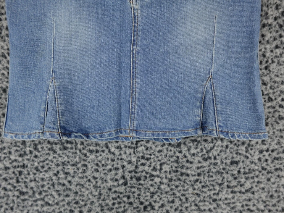 Minifalda vaquera vintage Y2K Abercrombie para niñas azul desteñida envejecida talla 14 Foto 4 de 4