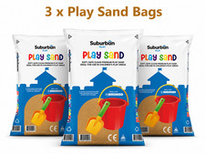 Play Sand 20kg Bags Pack of 3 Non Toxic Children Sand Sandpit Indoor Outdoor Gar