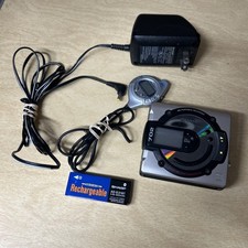 Vintage Sharp MD-MS702 MK Portable Mini Disc Recorder - Silver, Untested