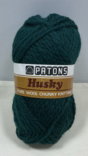 Patons Husky 100% Pure Wool Shade:2059 Green 50g