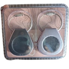 AirTag Holder with Wire Cable 2 Pack GPS Tracker Case Black Gray
