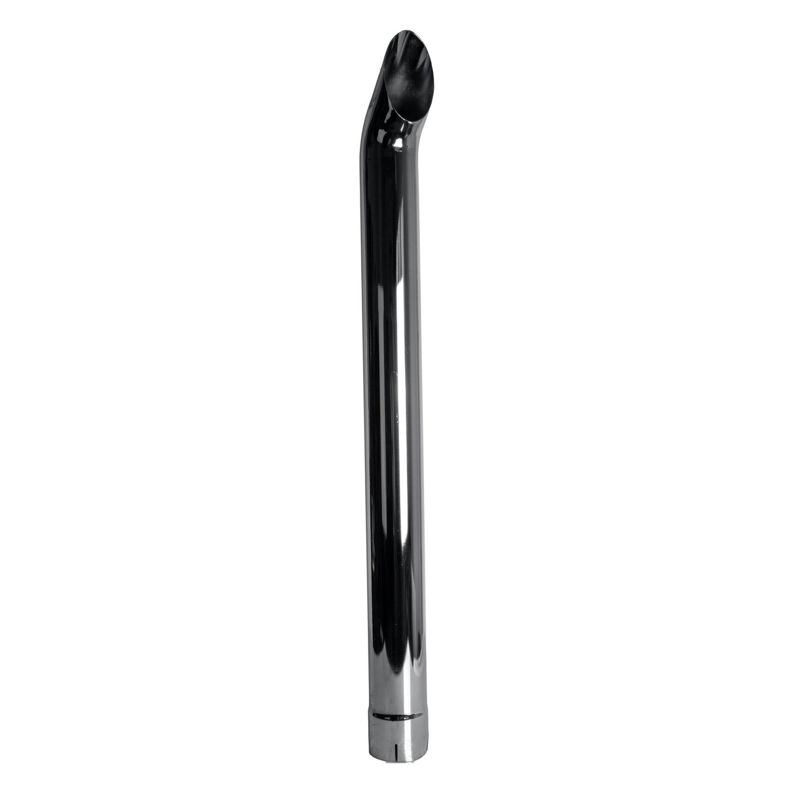 Exhaust Stack Pipe 4" x 48" Curved Chrome