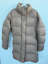 Lululemon Wunder Puff Jacket Long Tan Taupe Size 8 (UK 12) Goose Down Coat