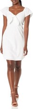 Nine West Womens Minka White Dress, Size 10