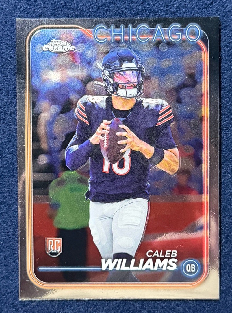 2024 Topps Chrome Caleb Williams Rookie RC Silver Refractor #202 Bears