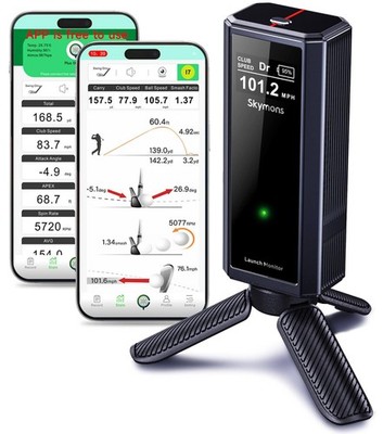 Portable Golf Launch Monitor Pro X1 Plus, Simulators for Home & Training