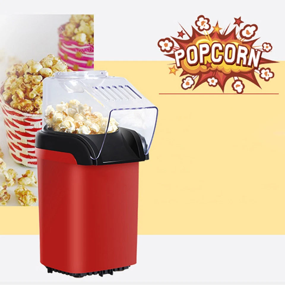 1-Small Popcorn Machine Household Healthy Hot Air Popcorn Popper Maker With TDXY - Image 2 of 4
