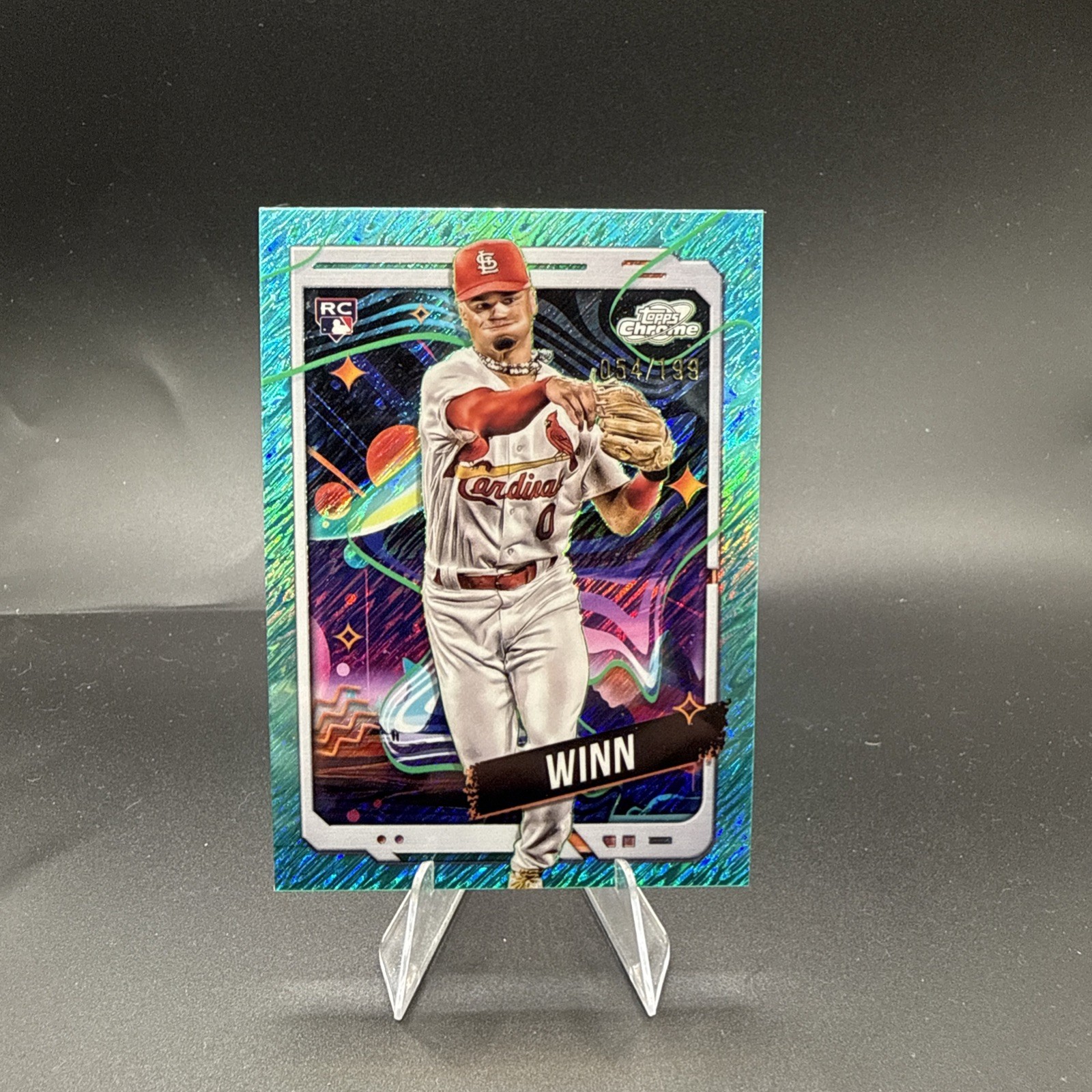 MASYN WINN 2024 TOPPS COSMIC CHROME ROOKIE AQUA EQUINOX RC /199