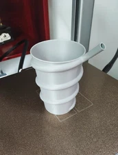 Drinking Cup With a Spiral Straw