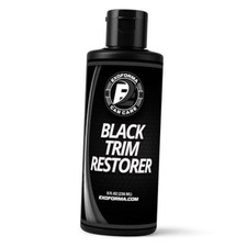 Black Trim Restorer - Lasts 6 Months, Dye Infused Waterproof Plastic