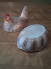Fenton Hand Painted and Signed Folk Art Nesting Hen Covered Dish by J. Powell — photo 5