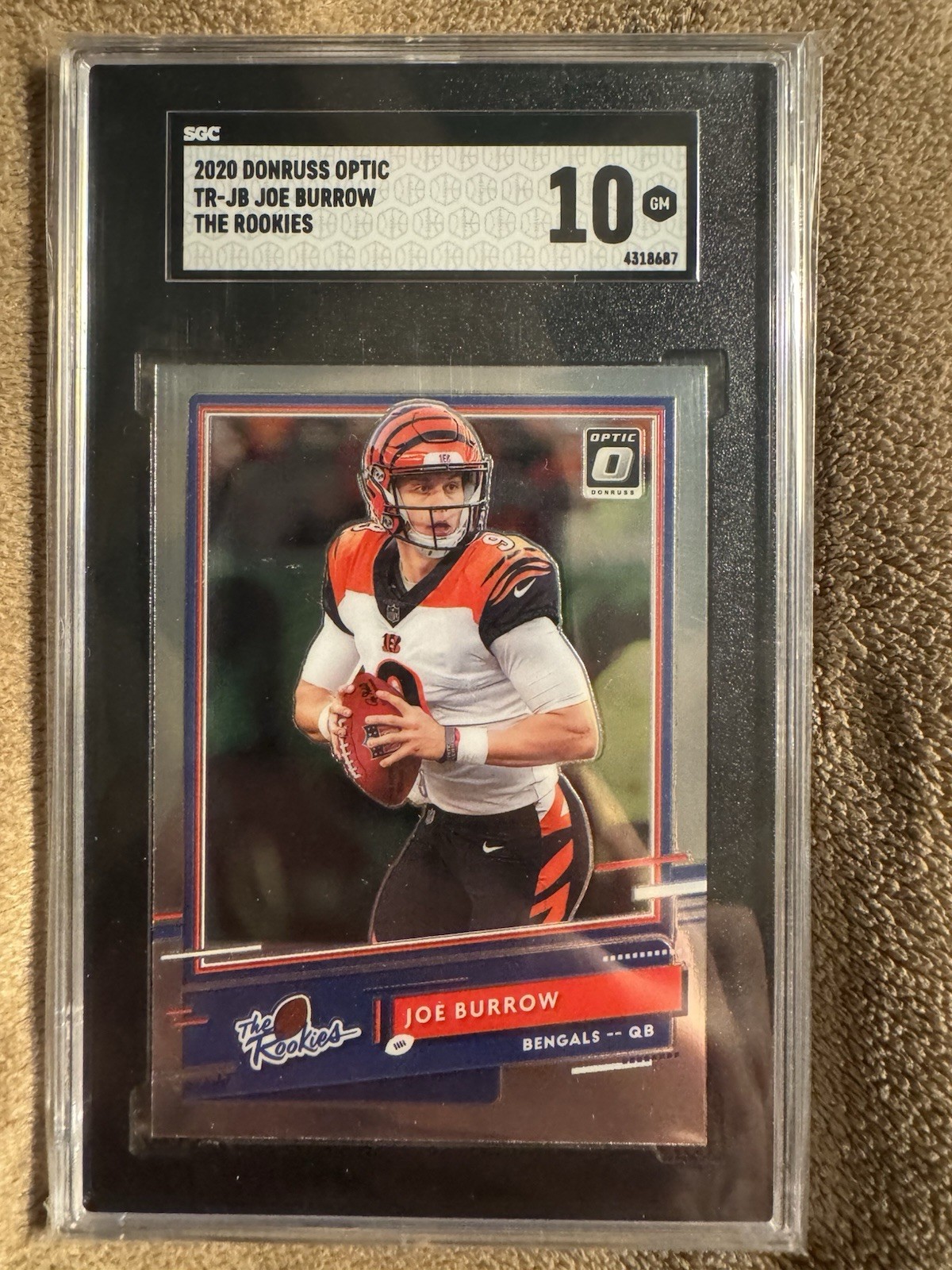 2020 Panini Donruss Optic - The Rookies Joe Burrow #TR-JB (RC) SGC 10