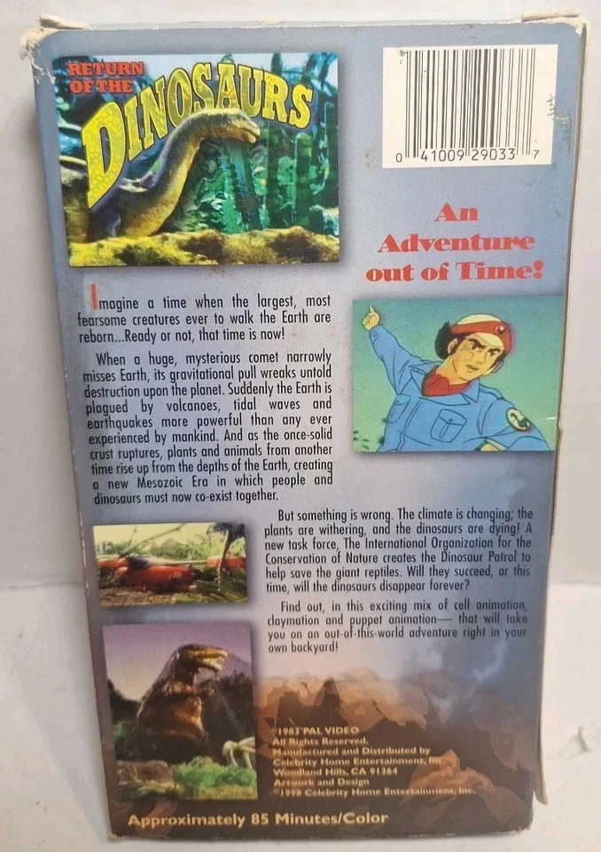 Return of the Dinosaurs (VHS)  Slip Case Is In Good Condition  - Image 2 of 4