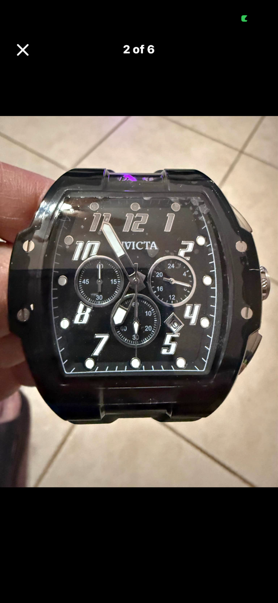 Invicta S1 Rally Black Smoke Men's 47mm Clear Case Chronograph