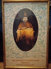 Notre Dame Fighting Irish 14o autograph signature Joe Montana 1977 JSA COA NCAA