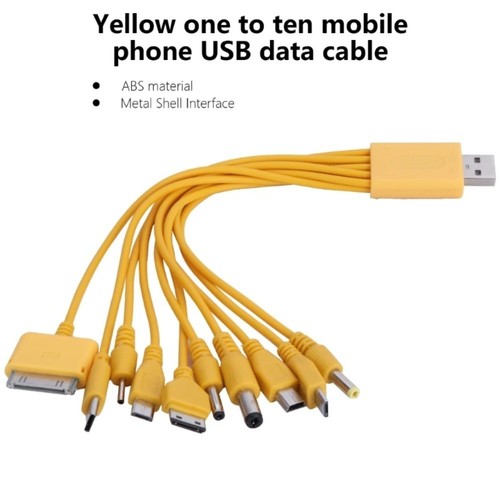 Câble USB 10 en 1 | Multi Chargeur pour ordinateur portable Android Samsung Xiaomi Apple - Photo 6/7