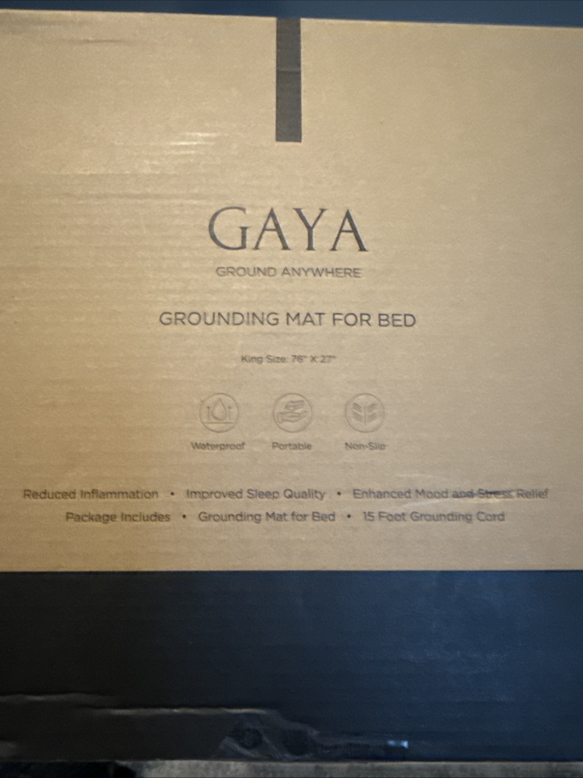 Grounding Mat for Bed King Size for Sleeping Improvement, Muscle Relaxation,