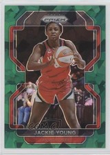 2022 Panini Prizm WNBA Green Ice Prizm Jackie Young #7 11ba