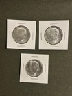 1964 Kennedy Half Dollar Set Of 3 90% Silver 50c Coin JFK