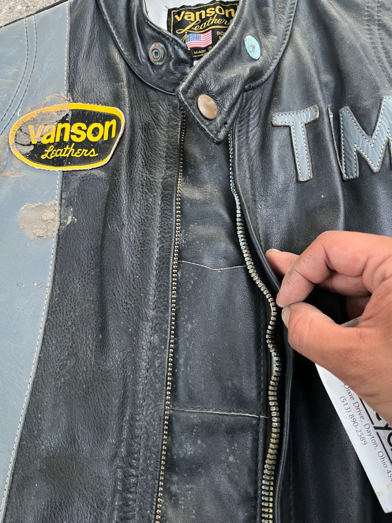 Vintage Vanson Leathers Motorcycle Jacket 38 Ultracycle Broad