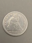 1853 Seated Liberty Silver Quarter 25c - Philadelphia Mint