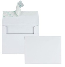 A2 Invitation Envelopes with Self Seal Closure, 4-3/8" x 5-3/4", 24lb White, ...