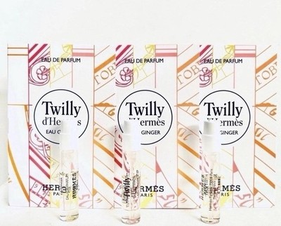 Hermès Twilly d'Hermes Eau Ginger Eau de Parfum Sample Spray Vials Set x3 NEW