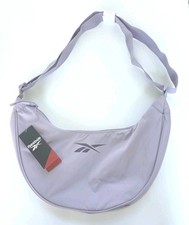 Reebok Analis Crossbody Cresent Shaped Nylon Lilac Lt. PurplePurse 7"Hx15" Wx4"D