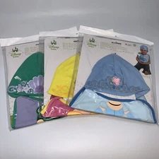 Disguise Baby Girl's Disney Mermaid Ariel Cinderella Belle 3 Bibs and 3 Hats